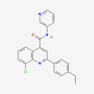 8-chloro-2-(4-ethylphenyl)-N-(pyridin-3-yl)quinoline-4-carboxamide