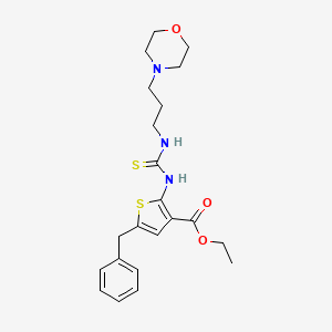 ethyl 5-benzyl-2-[({[3-(4-morpholinyl)propyl]amino}carbonothioyl)amino]-3-thiophenecarboxylate