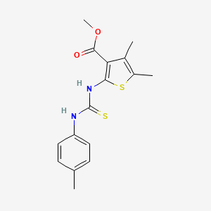 methyl 4,5-dimethyl-2-({[(4-methylphenyl)amino]carbonothioyl}amino)-3-thiophenecarboxylate