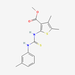 methyl 4,5-dimethyl-2-({[(3-methylphenyl)amino]carbonothioyl}amino)-3-thiophenecarboxylate