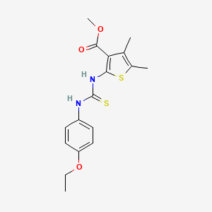 methyl 2-({[(4-ethoxyphenyl)amino]carbonothioyl}amino)-4,5-dimethyl-3-thiophenecarboxylate