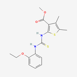 methyl 2-({[(2-ethoxyphenyl)amino]carbonothioyl}amino)-4,5-dimethyl-3-thiophenecarboxylate