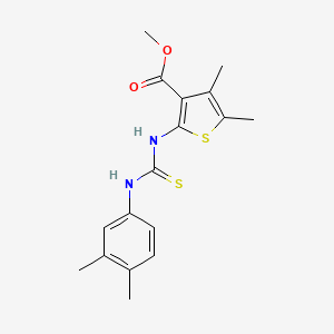 methyl 2-({[(3,4-dimethylphenyl)amino]carbonothioyl}amino)-4,5-dimethyl-3-thiophenecarboxylate