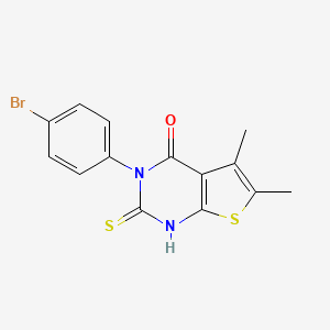 3-(4-bromophenyl)-2-mercapto-5,6-dimethylthieno[2,3-d]pyrimidin-4(3H)-one