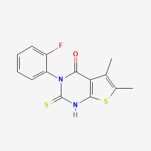 3-(2-fluorophenyl)-2-mercapto-5,6-dimethylthieno[2,3-d]pyrimidin-4(3H)-one