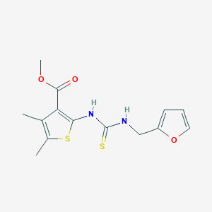 methyl 2-({[(2-furylmethyl)amino]carbonothioyl}amino)-4,5-dimethyl-3-thiophenecarboxylate