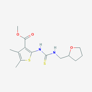 methyl 4,5-dimethyl-2-({[(tetrahydro-2-furanylmethyl)amino]carbonothioyl}amino)-3-thiophenecarboxylate