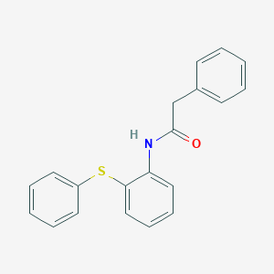 molecular formula C20H17NOS B427057 2-phenyl-N-(2-phenylsulfanylphenyl)acetamide 