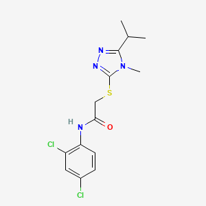 N-(2,4-dichlorophenyl)-2-[(5-isopropyl-4-methyl-4H-1,2,4-triazol-3-yl)thio]acetamide