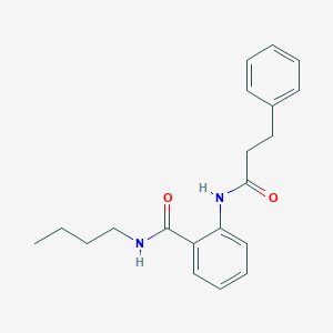 molecular formula C20H24N2O2 B427066 N-butyl-2-[(3-phenylpropanoyl)amino]benzamide 