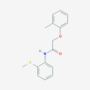 molecular formula C16H17NO2S B427076 2-(2-甲基苯氧基)-N-[2-(甲硫基)苯基]乙酰胺 