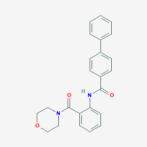 N-[2-(4-morpholinylcarbonyl)phenyl][1,1'-biphenyl]-4-carboxamide