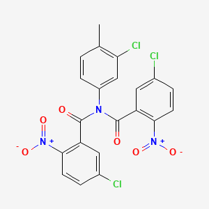 5-chloro-N-(3-chloro-4-methylphenyl)-N-(5-chloro-2-nitrobenzoyl)-2-nitrobenzamide