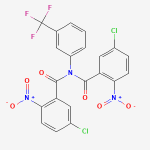 5-chloro-N-(5-chloro-2-nitrobenzoyl)-2-nitro-N-[3-(trifluoromethyl)phenyl]benzamide