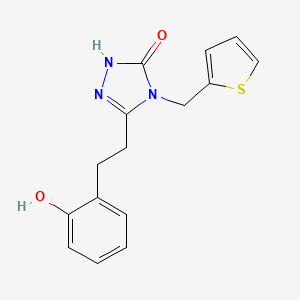 5-[2-(2-hydroxyphenyl)ethyl]-4-(2-thienylmethyl)-2,4-dihydro-3H-1,2,4-triazol-3-one