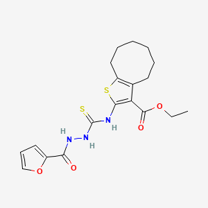 ethyl 2-({[2-(2-furoyl)hydrazino]carbonothioyl}amino)-4,5,6,7,8,9-hexahydrocycloocta[b]thiophene-3-carboxylate