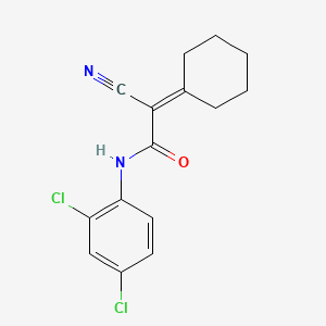 2-cyano-2-cyclohexylidene-N-(2,4-dichlorophenyl)acetamide