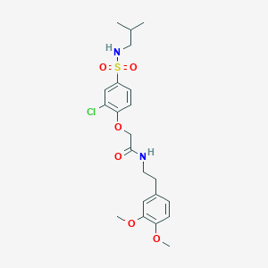 2-{2-chloro-4-[(isobutylamino)sulfonyl]phenoxy}-N-[2-(3,4-dimethoxyphenyl)ethyl]acetamide