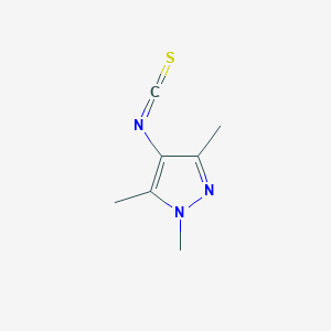 molecular formula C7H9N3S B4271088 (1,3,5-trimethyl-pyrazol-4-yl)-isothiocyanate CAS No. 63204-11-5