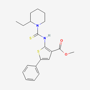 Methyl 2-{[(2-ethylpiperidin-1-yl)carbonothioyl]amino}-5-phenylthiophene-3-carboxylate