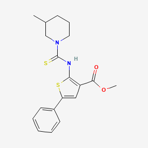 Methyl 2-{[(3-methylpiperidin-1-yl)carbonothioyl]amino}-5-phenylthiophene-3-carboxylate