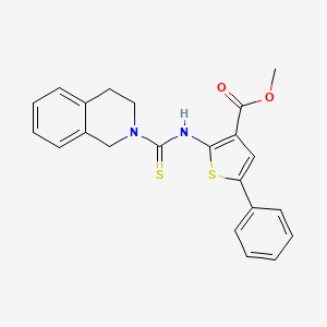 methyl 2-[(3,4-dihydro-2(1H)-isoquinolinylcarbonothioyl)amino]-5-phenyl-3-thiophenecarboxylate