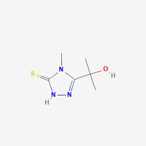 5-(2-Hydroxypropan-2-yl)-4-methyl-2,4-dihydro-3H-1,2,4-triazole-3-thione