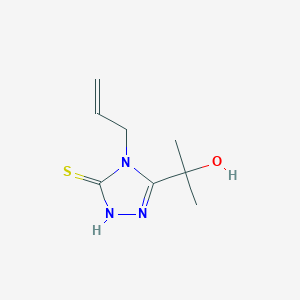 molecular formula C8H13N3OS B4271304 2-(4-allyl-5-mercapto-4H-1,2,4-triazol-3-yl)-2-propanol 