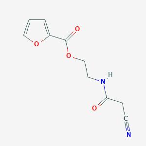 molecular formula C10H10N2O4 B4271323 2-[(2-cyanoacetyl)amino]ethyl 2-furoate 