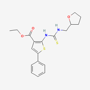 ethyl 5-phenyl-2-({[(tetrahydro-2-furanylmethyl)amino]carbonothioyl}amino)-3-thiophenecarboxylate