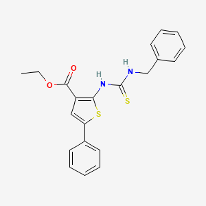 ethyl 2-{[(benzylamino)carbonothioyl]amino}-5-phenyl-3-thiophenecarboxylate