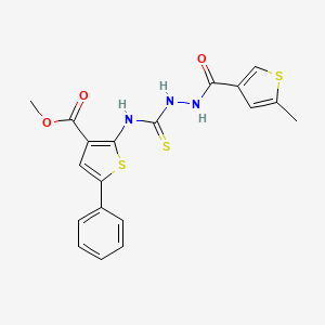 methyl 2-[({2-[(5-methyl-3-thienyl)carbonyl]hydrazino}carbonothioyl)amino]-5-phenyl-3-thiophenecarboxylate