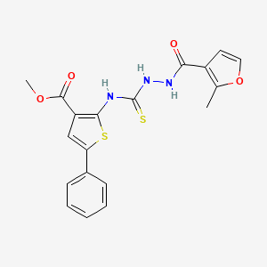 methyl 2-({[2-(2-methyl-3-furoyl)hydrazino]carbonothioyl}amino)-5-phenyl-3-thiophenecarboxylate