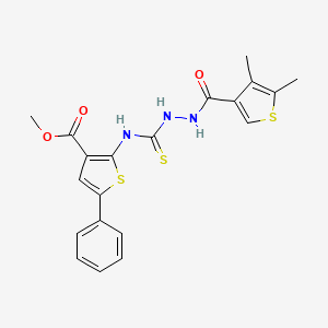 methyl 2-[({2-[(4,5-dimethyl-3-thienyl)carbonyl]hydrazino}carbonothioyl)amino]-5-phenyl-3-thiophenecarboxylate