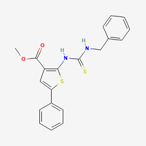 methyl 2-{[(benzylamino)carbonothioyl]amino}-5-phenyl-3-thiophenecarboxylate