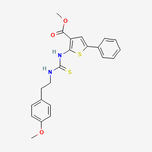 methyl 2-[({[2-(4-methoxyphenyl)ethyl]amino}carbonothioyl)amino]-5-phenyl-3-thiophenecarboxylate