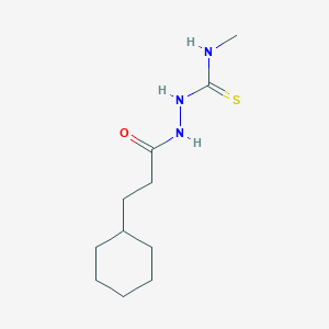 2-(3-cyclohexylpropanoyl)-N-methylhydrazinecarbothioamide