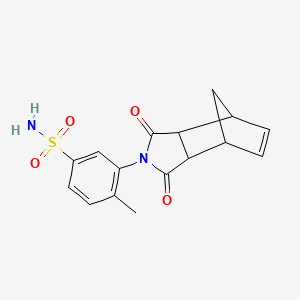 molecular formula C16H16N2O4S B4271542 3-(1,3-dioxo-1,3,3a,4,7,7a-hexahydro-2H-4,7-methanoisoindol-2-yl)-4-methylbenzenesulfonamide 