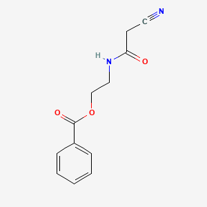 molecular formula C12H12N2O3 B4271582 2-[(2-cyanoacetyl)amino]ethyl benzoate CAS No. 590351-62-5