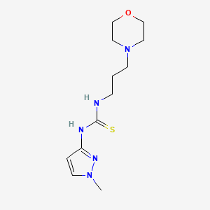 molecular formula C12H21N5OS B4271591 N-(1-METHYL-1H-PYRAZOL-3-YL)-N'-(3-MORPHOLINOPROPYL)THIOUREA 