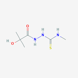 molecular formula C6H13N3O2S B4271636 2-(2-hydroxy-2-methylpropanoyl)-N-methylhydrazinecarbothioamide 