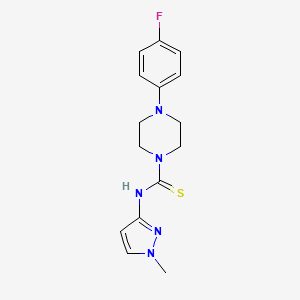 4-(4-fluorophenyl)-N-(1-methyl-1H-pyrazol-3-yl)-1-piperazinecarbothioamide