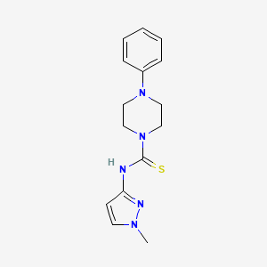 N-(1-METHYL-1H-PYRAZOL-3-YL)-4-PHENYLTETRAHYDRO-1(2H)-PYRAZINECARBOTHIOAMIDE