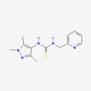 N-(2-pyridinylmethyl)-N'-(1,3,5-trimethyl-1H-pyrazol-4-yl)thiourea