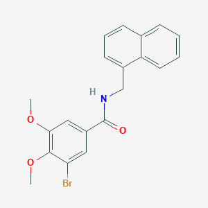 3-bromo-4,5-dimethoxy-N-(naphthalen-1-ylmethyl)benzamide