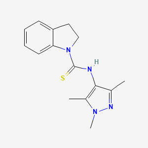 N-(1,3,5-trimethyl-1H-pyrazol-4-yl)-1-indolinecarbothioamide