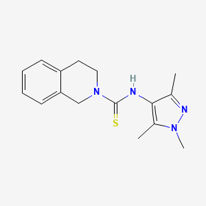 N-(1,3,5-trimethyl-1H-pyrazol-4-yl)-3,4-dihydro-2(1H)-isoquinolinecarbothioamide