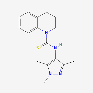 N-(1,3,5-trimethyl-1H-pyrazol-4-yl)-3,4-dihydro-1(2H)-quinolinecarbothioamide