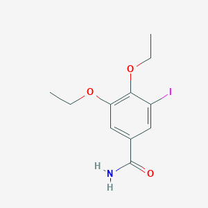 molecular formula C11H14INO3 B427174 3,4-Diethoxy-5-iodobenzamide 