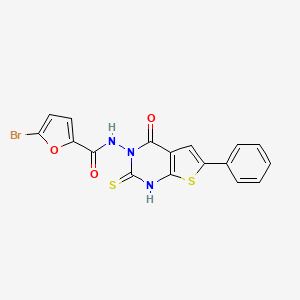 5-bromo-N-(2-mercapto-4-oxo-6-phenylthieno[2,3-d]pyrimidin-3(4H)-yl)-2-furamide